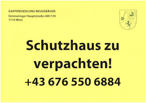 zu verpachten Schild